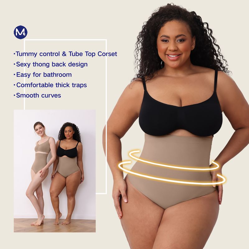 Seamless Shapewear Bodysuit For Women - Tummy Control Slimming Full Body Shaper With Adjustable Straps & High Waist Compression_voghion.com