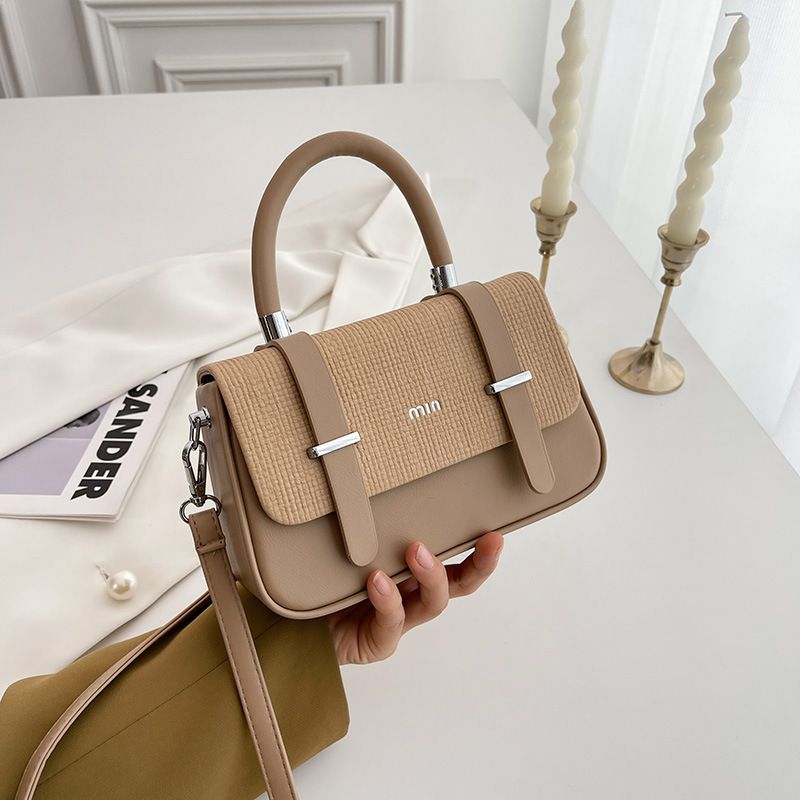 New Handmade Box Trendy Versatile Shoulder Niche Design Crossbody Handheld Small Square Bag_voghion.com