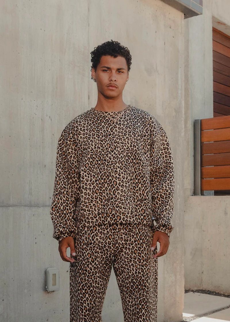 Felpa con cappuccio e cerniera stile hip hop Harajuku con stampa leopardata retrò Y2k_voghion.com
