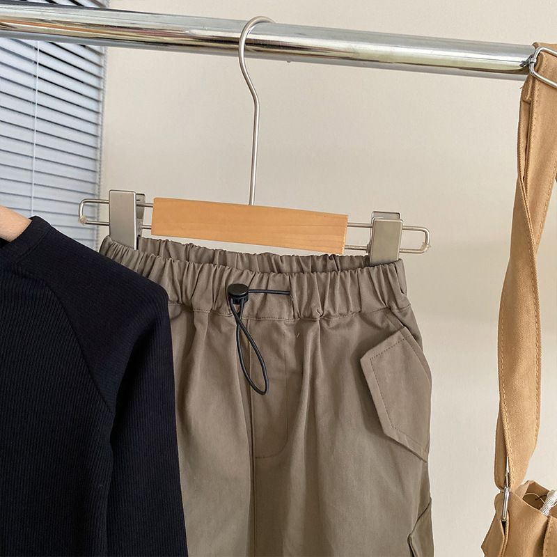 Mother&Kids Damen-Set mit Stickereien im Buchstaben C, Rundhalsausschnitt, langärmliges Oberteil, hohe Taille, mittellanger Werkzeugrock, Anzug, Flut_voghion.com