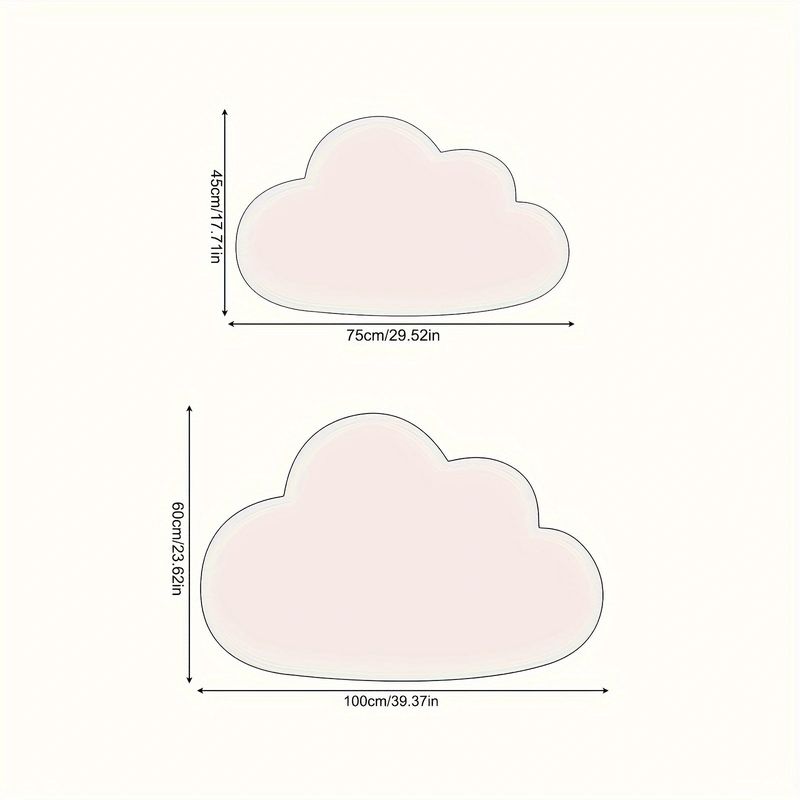 Tapis nuage, cadeau pour la fête des mères, tapis en forme de cœur, tapis moelleux, tapis à poils longs pour chambre à coucher, salon, décoration de chambre Love Coquette_voghion.com