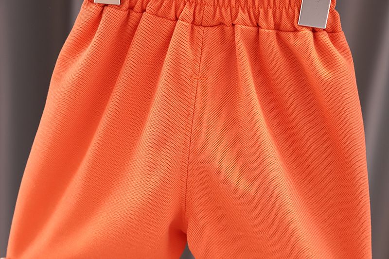 Ensemble deux pièces pour garçons, short à manches courtes, ours de poche, dessin animé, à la mode, pour bébé, nouvelle collection été 2024_voghion.com