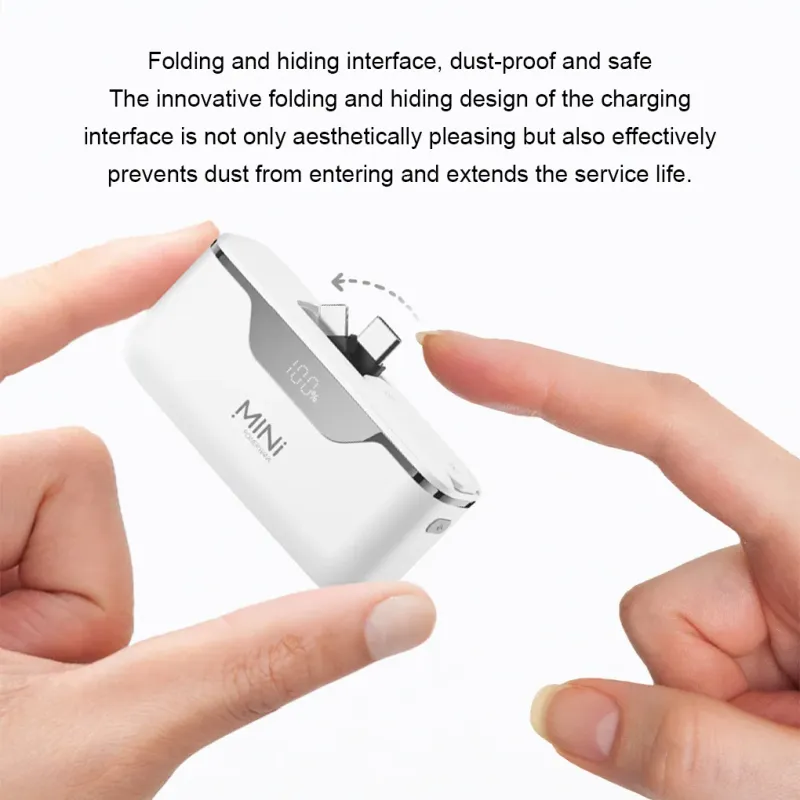 10000 MAh Power Bank 22,5 W Schnelle Lade Für IPhone Xiaomi 15 Tragbare Externe Ladegerät Mit USB Typ-C Kabel powerbank_voghion.com