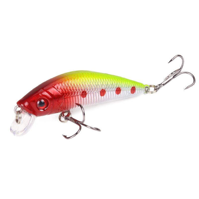Köder Minnow 7cm/8,5g High Carbon Stahl Drei Anker Haken Kunststoff Harten Köder Simulation Fisch Köder_voghion.com