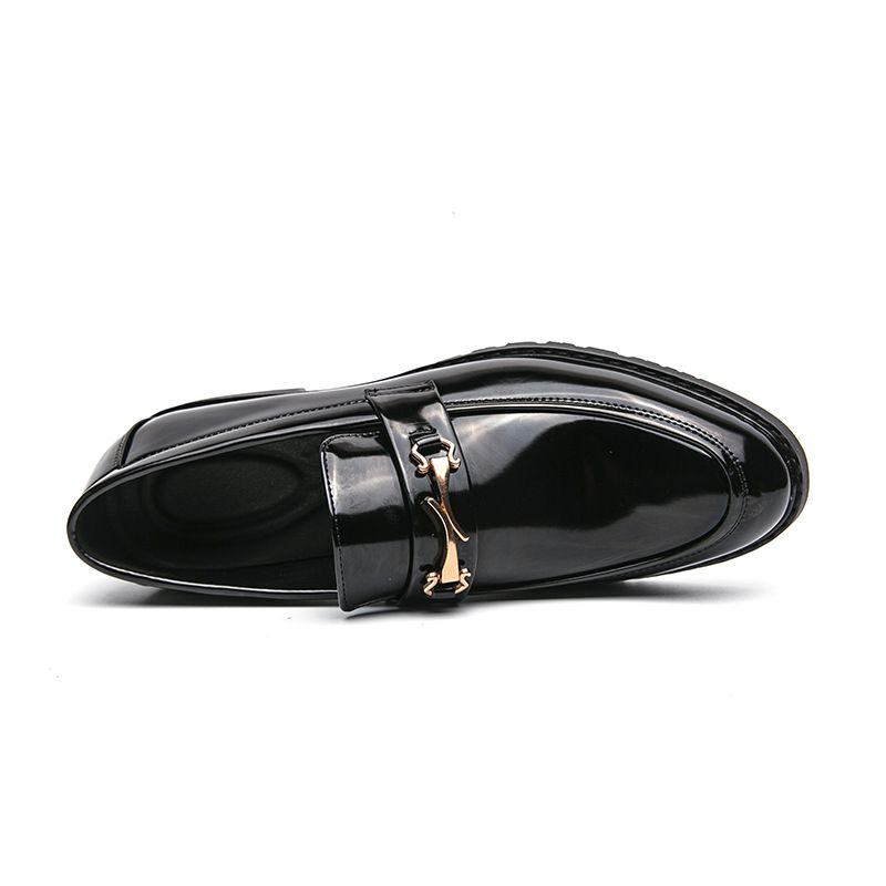2025 Britischer Trend Business Herren Hochzeit Formelle Lederschuhe Casual Slip-On Loafers mit Horsebit_voghion.com
