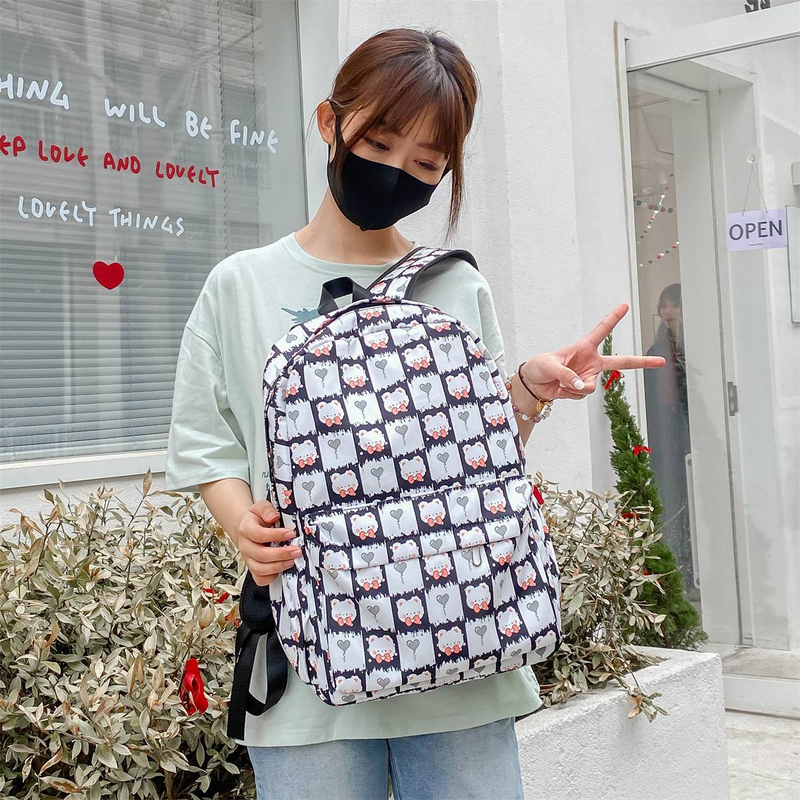 2024 New Backpack Set, Fashionable Cartoon Print Large Capacity Backpack with Matching Accessories_voghion.com