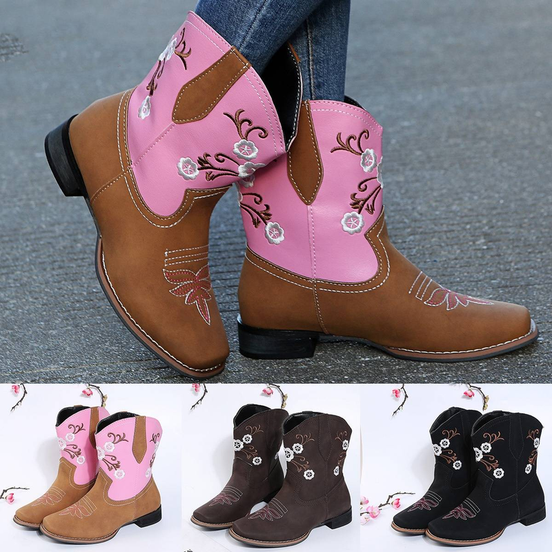 Women's Shoes Spot Goods For Delivery On The Same Day Large Size Embroidered Pointed_voghion.com