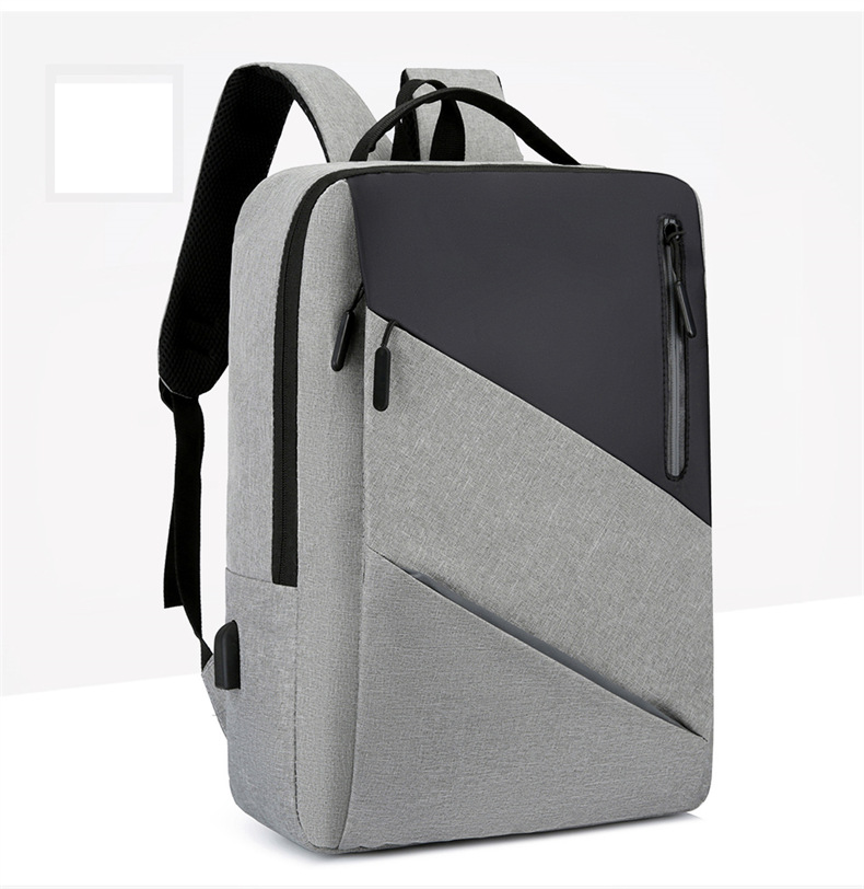 Zaino da uomo Borsa per computer da lavoro Borsa per studenti alla moda con ricarica USB Zaino da scuola_voghion.com