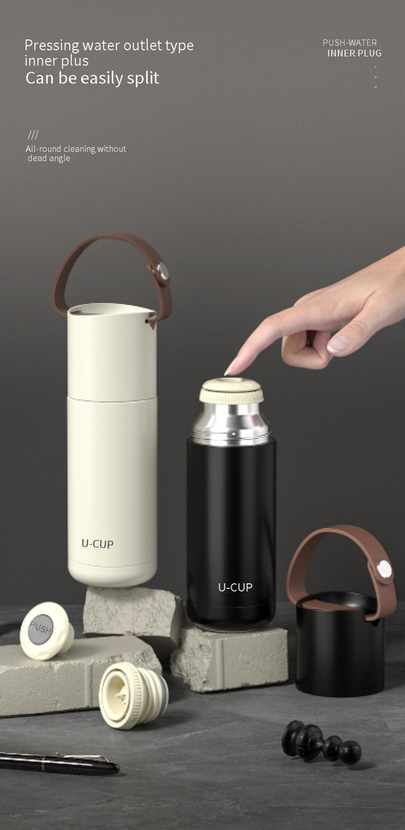 Hausgarten Edelstahl Thermoskanne Tasse Sport Business Wasser Tasse Outdoor Sport Wasserkocher Werbung Geschenk_voghion.com