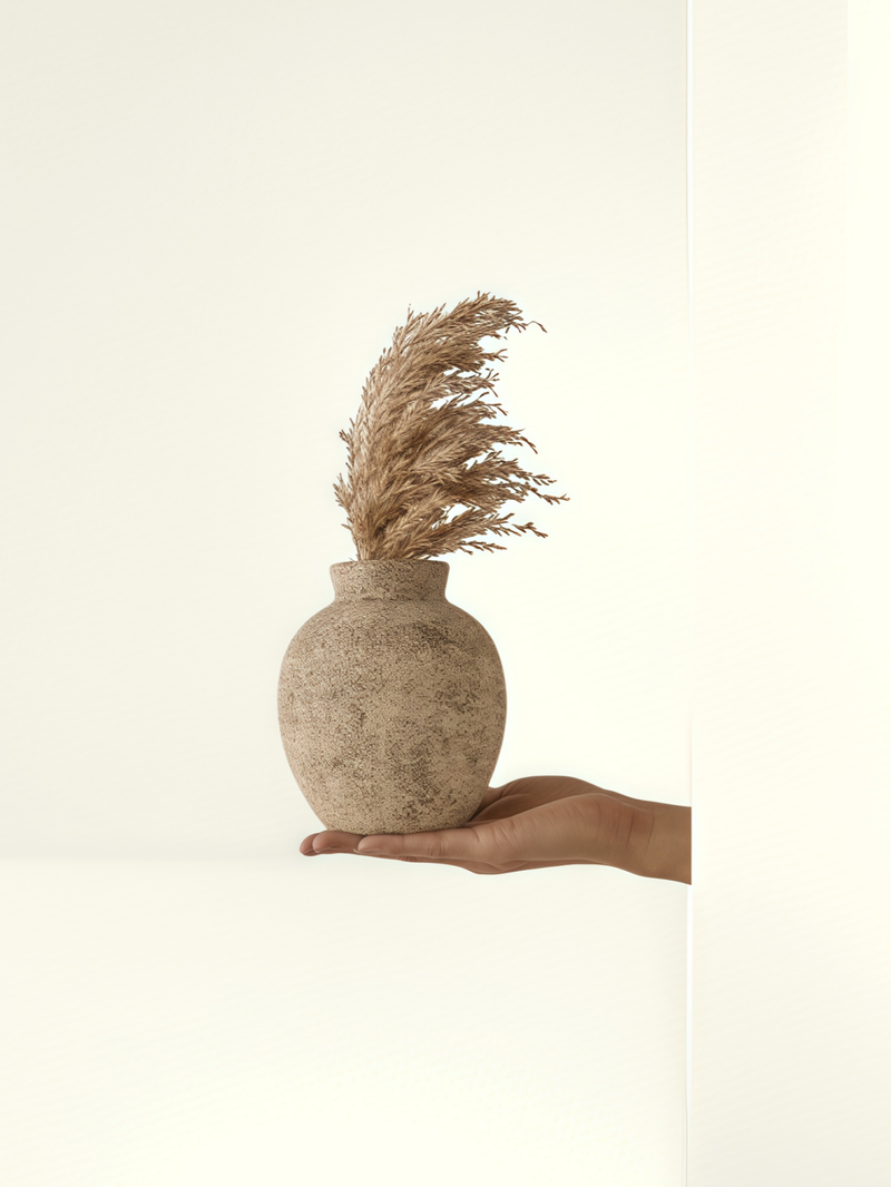 1 vase vintage en céramique, petit format, léger, idéal pour diverses occasions_voghion.com