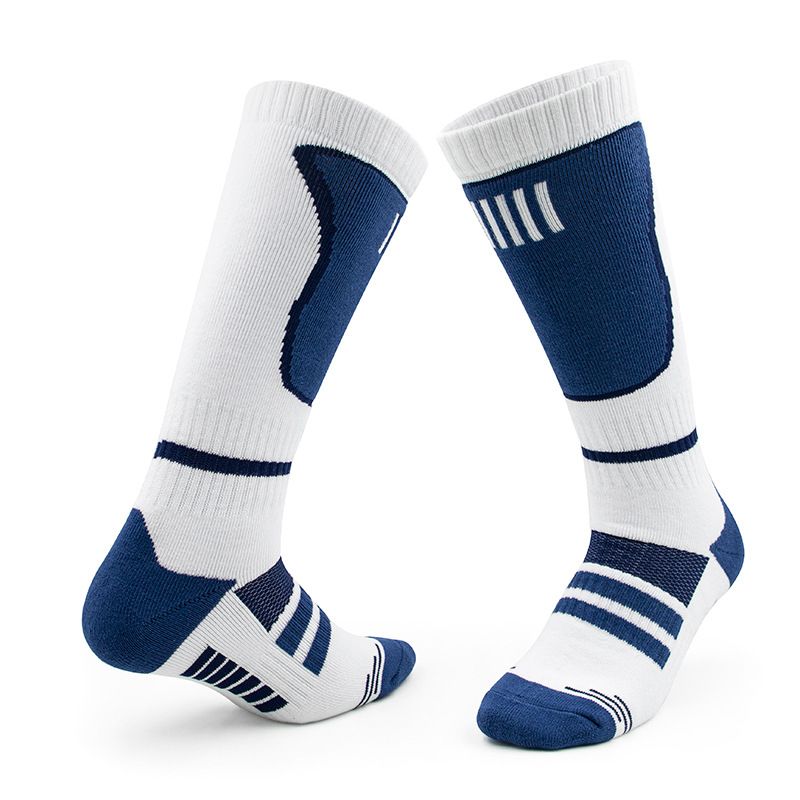 Long Ski Socks, Warm And Moisture-absorbing Outdoor Hiking Socks, Thickened Towel Bottom, Shock-absorbing And Comfortable Men's Sports Snow Socks_voghion.com