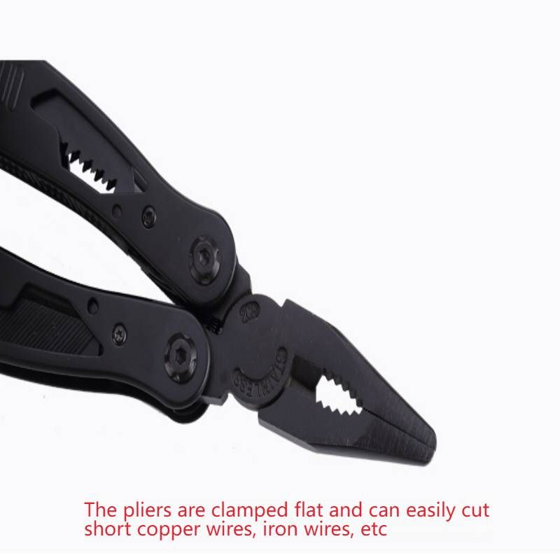 All-Steel Multi-Tool Pliers – Heavy-Duty Folding Tool With 65mm Jaws & 10mm Wire Cutter (16.6cm Compact Size, 340g, Tactical Black Finish)_voghion.com
