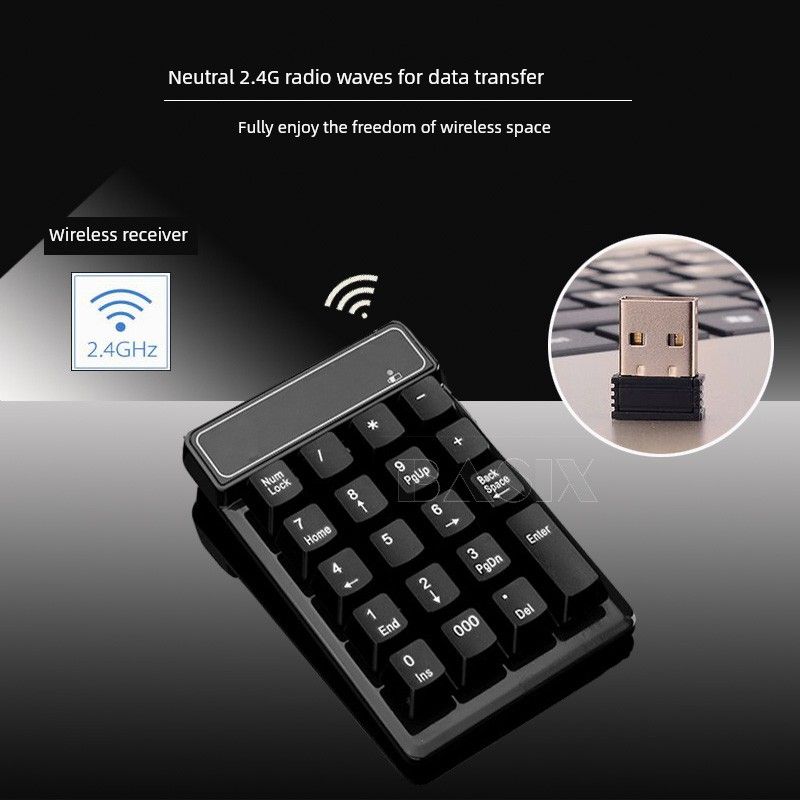 Draadloos toetsenbord Financiële boekhouding Laptop Extern mini bedraad Bluetooth digitaal toetsenbord_voghion.com