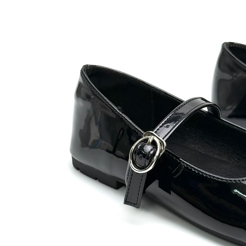 Kinderschuhe Mädchen Lederschuhe Camellia Britischer Stil Neue Single Strap Freizeitschuhe Retro Schwarze Lederschuhe Mary Jane Kinderschuhe_voghion.com