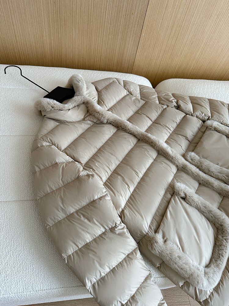 Damenbekleidung Seto Pelz Daunenjacke, leicht und dünn, neuer chinesischer Stil, High-End, stimmungsvoll und modisch, 2024 Neuheiten für den Winter_voghion.com