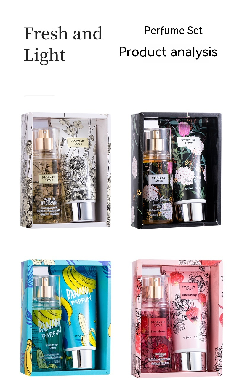 Perfume caliente de Vietnam, Sudeste Asiático, Tailandia, conjunto de Perfume para mujer, caja de leche corporal, conjunto de dos piezas, fragancia duradera, novedad de 2023_voghion.com