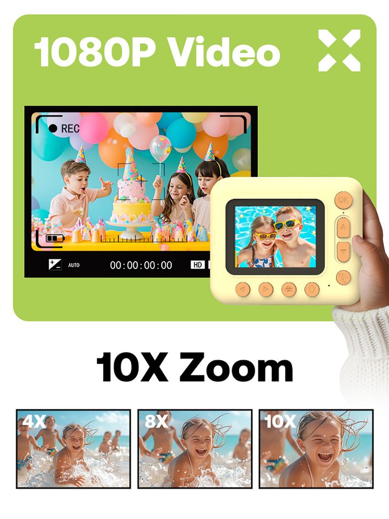 Kinderkamera Sofortbildkamera 2,4 Zoll 1080P Kinder Video Camcorder Spielzeug_voghion.com