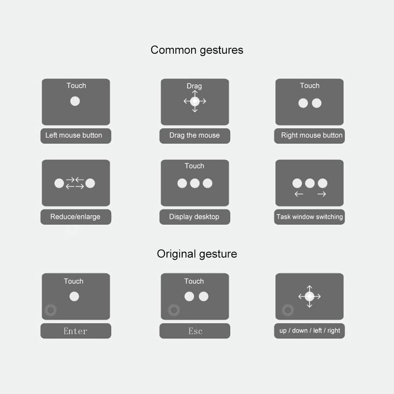 Xinweiqing H18 Portable Mini Touchpad Keyboard Wireless Air Mouse for Smart TV PC Phone_voghion.com