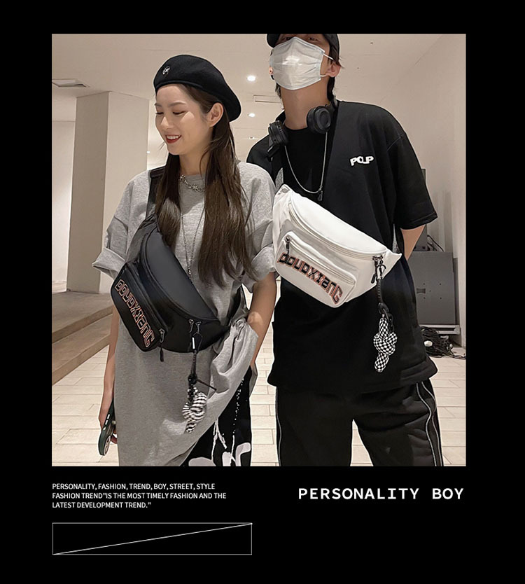 Nuovo marsupio da uomo versione coreana borsa a tracolla casual in nylon a tracolla borsa per il petto sportiva all'aria aperta di grande capacità_voghion.com