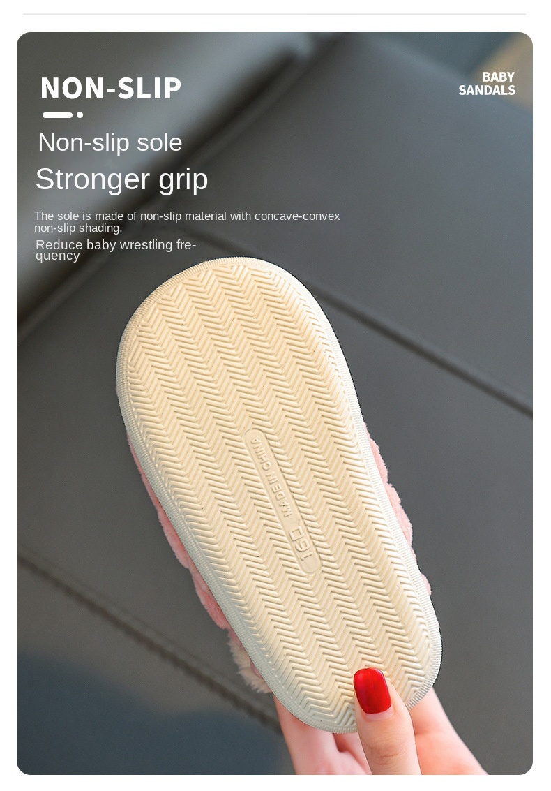 2024 Pantofole di cotone per bambini invernali ragazzi bambino caldo indoor casa bambini scarpe di cotone femminile scarpe di pelliccia_voghion.com