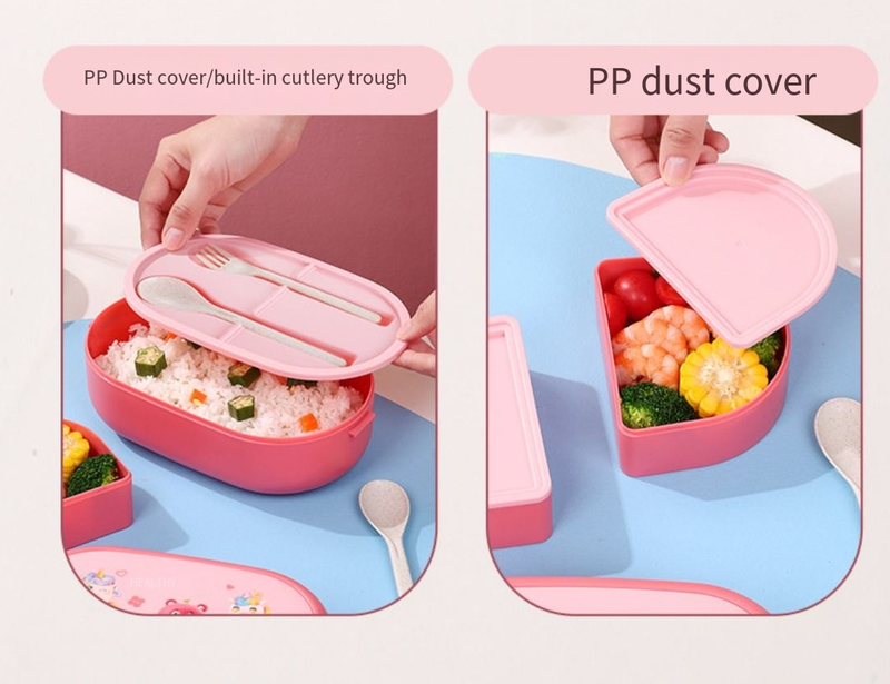 Dopamine Lunch Box Student Lunch Box Office worker Double-layer compartment fresh-keeping box Microwave Heating Lunch Box_voghion.com