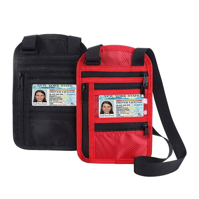 ID holder multifunctional passport bag ticket holder portable travel bag large capacity ID storage bag_voghion.com