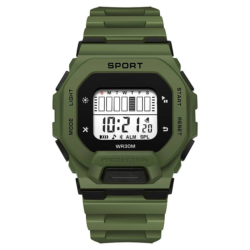 Orologio sportivo a LED bicolore - Orologio unisex impermeabile piccolo quadrato per coppie e studenti (orologio digitale per esterni con cronometro)_voghion.com