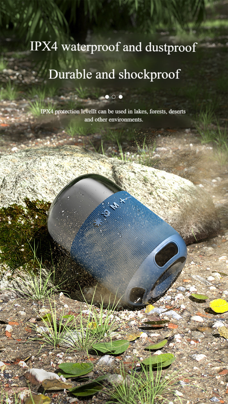 Wireless Bluetooth Speaker With RGB Lights - Deep Bass, Waterproof & Portable_voghion.com