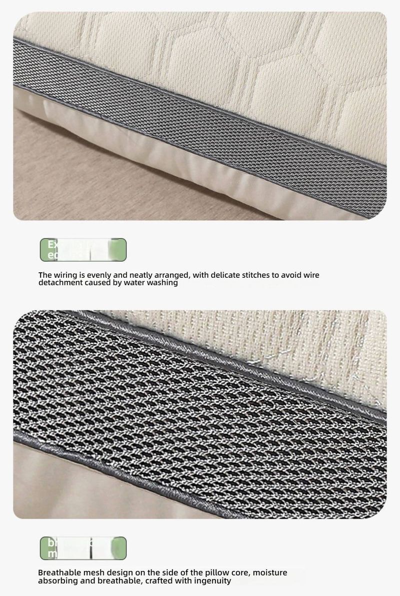 Cuscino in memory foam ad altezza regolabile - Supporto ortopedico per il collo con strato in lattice per casa e hotel (confezione singola, fodera in poliestere lavabile)_voghion.com