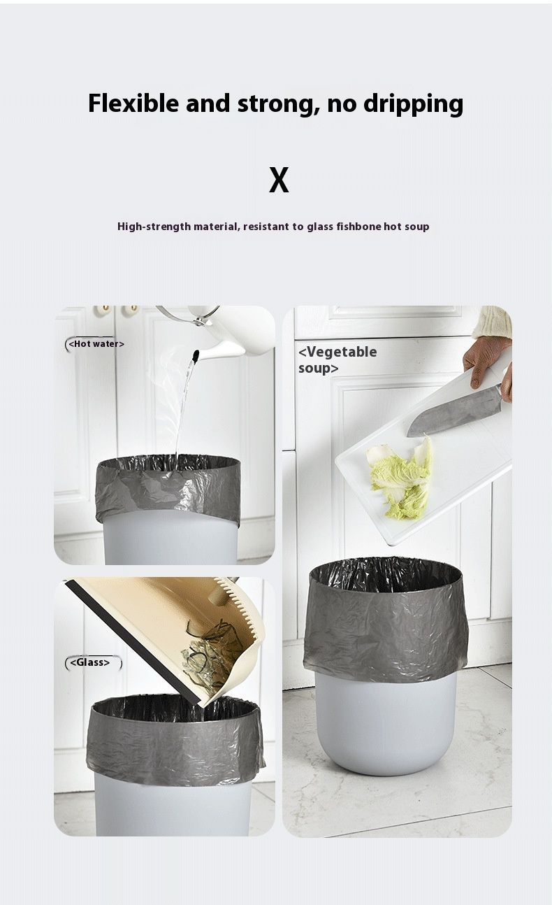 Sacchetti per la spazzatura a strappo – Sacchetti per rifiuti da cucina in PP 45x55 cm, non biodegradabili, neri/argento (confezione da 20, apertura piatta, spessore standard)_voghion.com