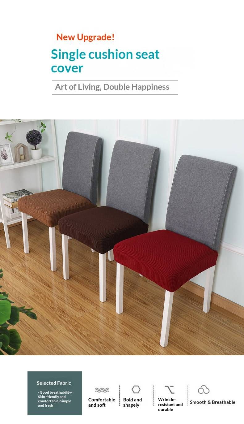 Premium Polyester Fleece Chair Covers – Universal Stretchable Seat Protectors For Dining Chairs, Stools & Benches_voghion.com