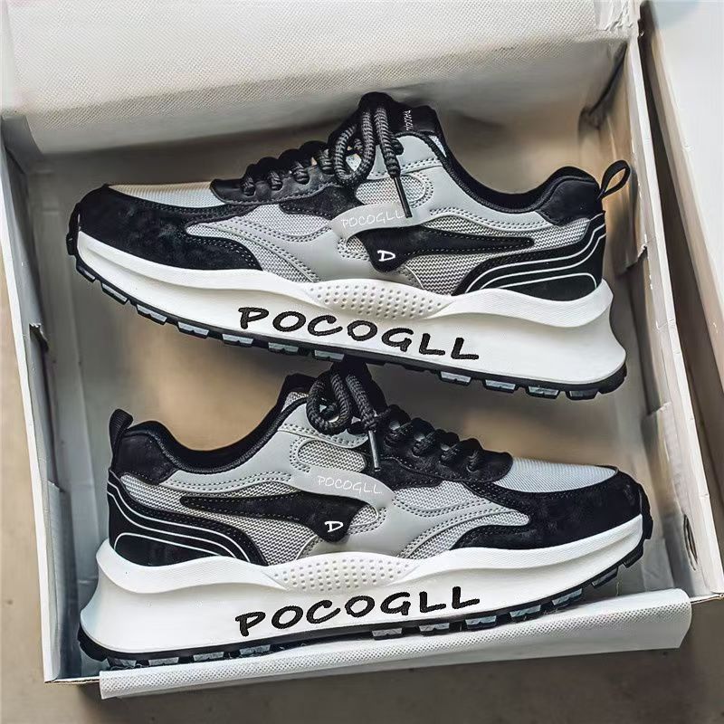 Men's 2025 Summer Breathable Odorous Versatile Mesh Sports And Leisure Height Increasing Dad Trendy Shoes For Men_voghion.com