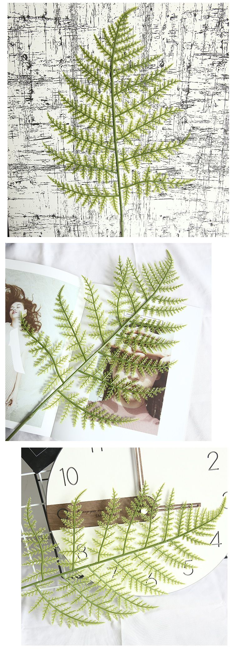 Fern leaf cypress leaf INS style artificial flower manufacturer home decoration wedding bouquet plant wall artificial flower MW45554_voghion.com