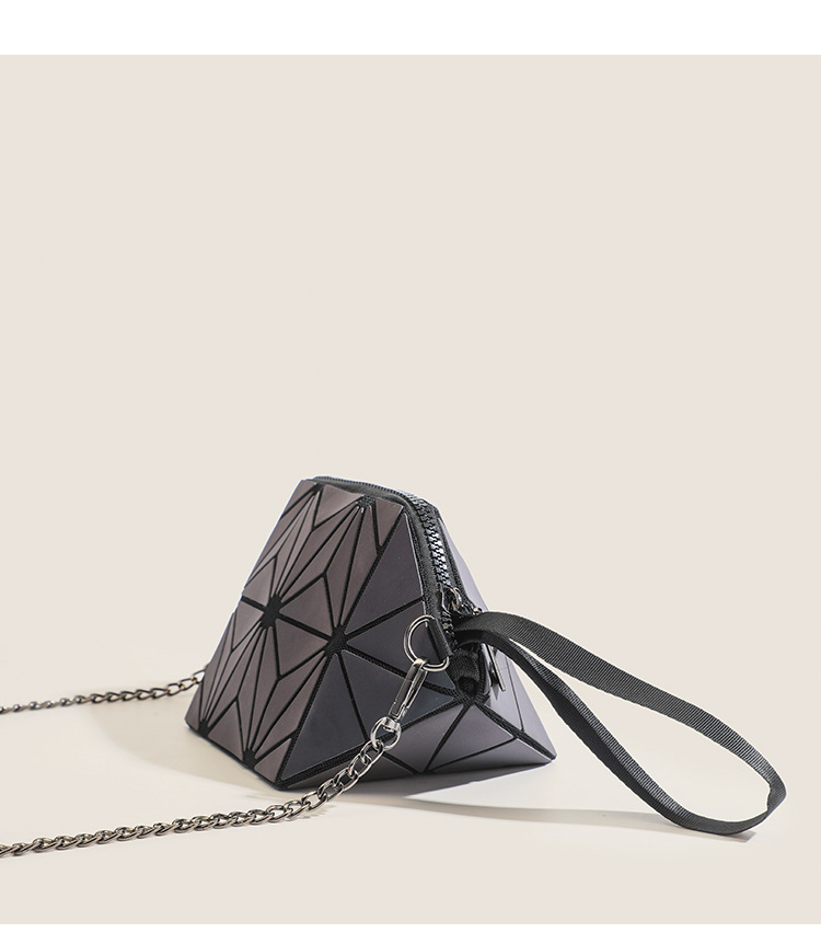 Netizen New Geometric Lingge Phone Bag Mini Makeup Bag Fashion Key Bag One Shoulder Crossbody Zero Wallet_voghion.com