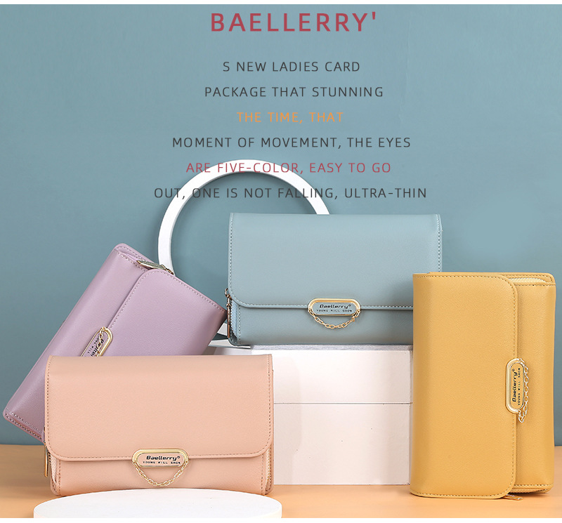baellerry new women's wallet version large-capacity zipper mobile phone bag fashion all-match diagonal bag wholesale_voghion.com