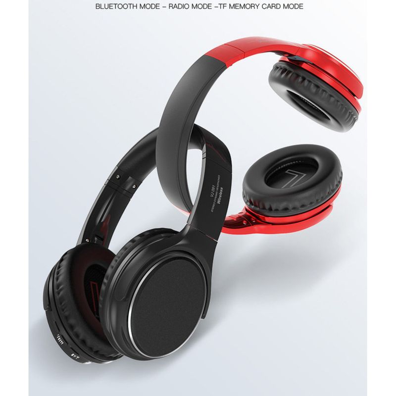Over-ear Bluetooth-koptelefoon met kaartsleuf, opvouwbare muziek, draadloze oordopjes met ruisonderdrukking_voghion.com