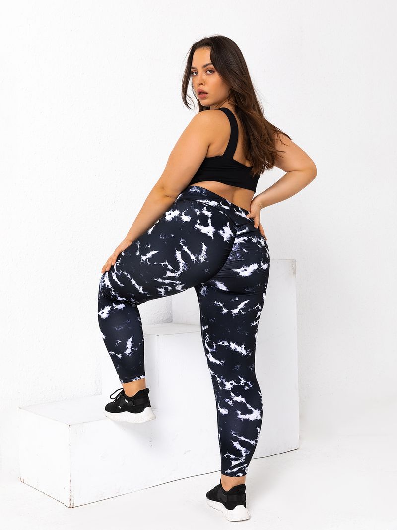 Plus Size Yoga Pants For Women, Elastic Butt Lifting Printed Leggings, Slimming And Fattening, Plus Size High Waist Pants For Women_voghion.com