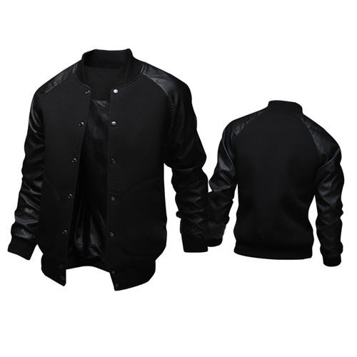 Nova jaqueta patchwork, camisa de beisebol com bolso grande, jaqueta masculina outono/inverno_voghion.com