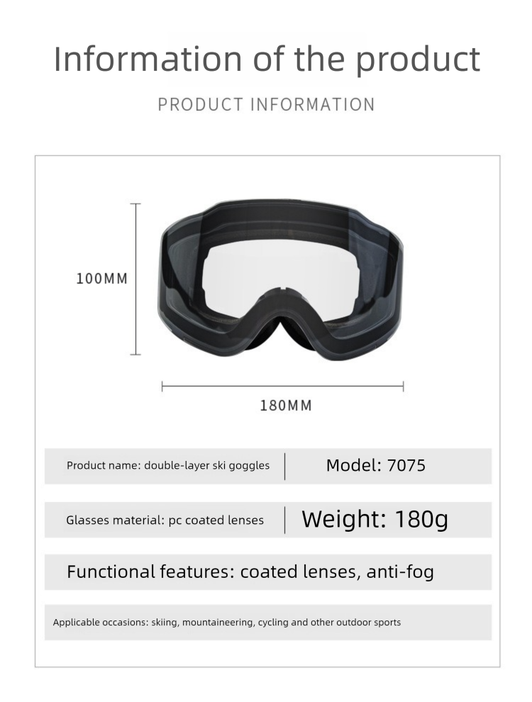 In Stock Color Changing Magnetic Style Day And Night Universal Double Layer Anti-Fog Glasses UV Protection Ski Goggles_voghion.com