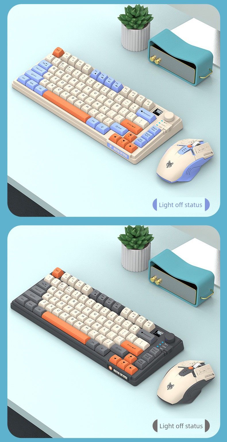 Sier Fox K920 Bluetooth vezeték nélküli billentyűzet és egér szett asztali számítógéphez, laptophoz, tablethez, otthoni használatra._voghion.com