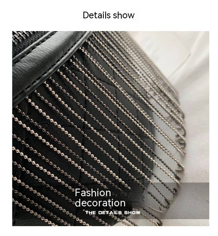 2024 New Fashion and Trendy Bag Texture Single Shoulder Women's Bag Crossbody Wide Shoulder Strap Casual Versatile Instagram Trendy Su Chest Bag_voghion.com