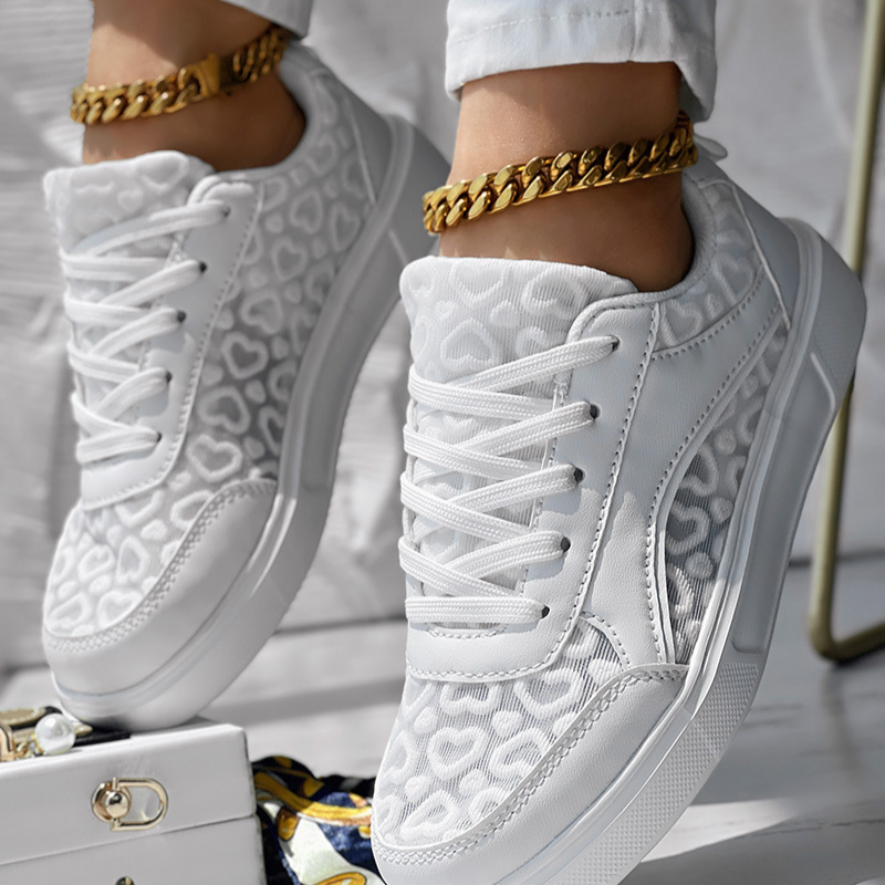 Women's Shoes new mesh sneakers hollow canvas shoes women's casual flat shoes_voghion.com
