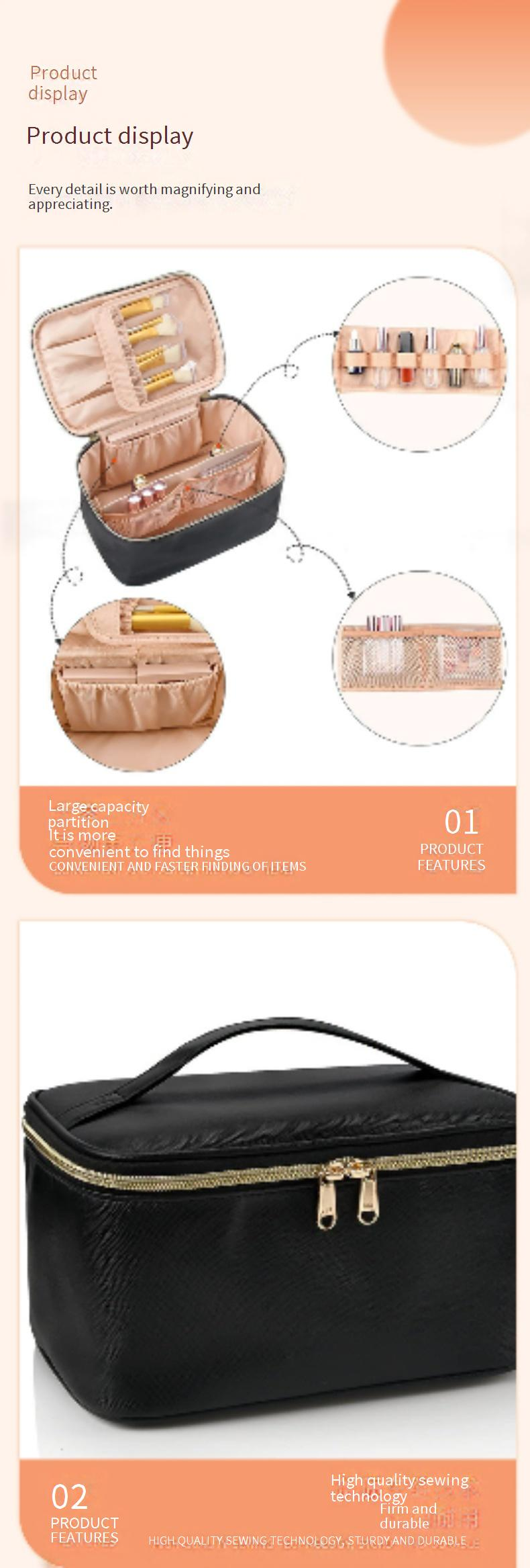Women's Bags new cosmetic bag, portable large capacity cosmetic storage bag, portable travel waterproof toiletry bag_voghion.com