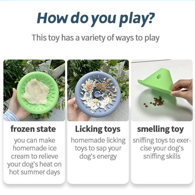 Dog Slow Feeder Bowl Fun Interactive Licking Toy_voghion.com