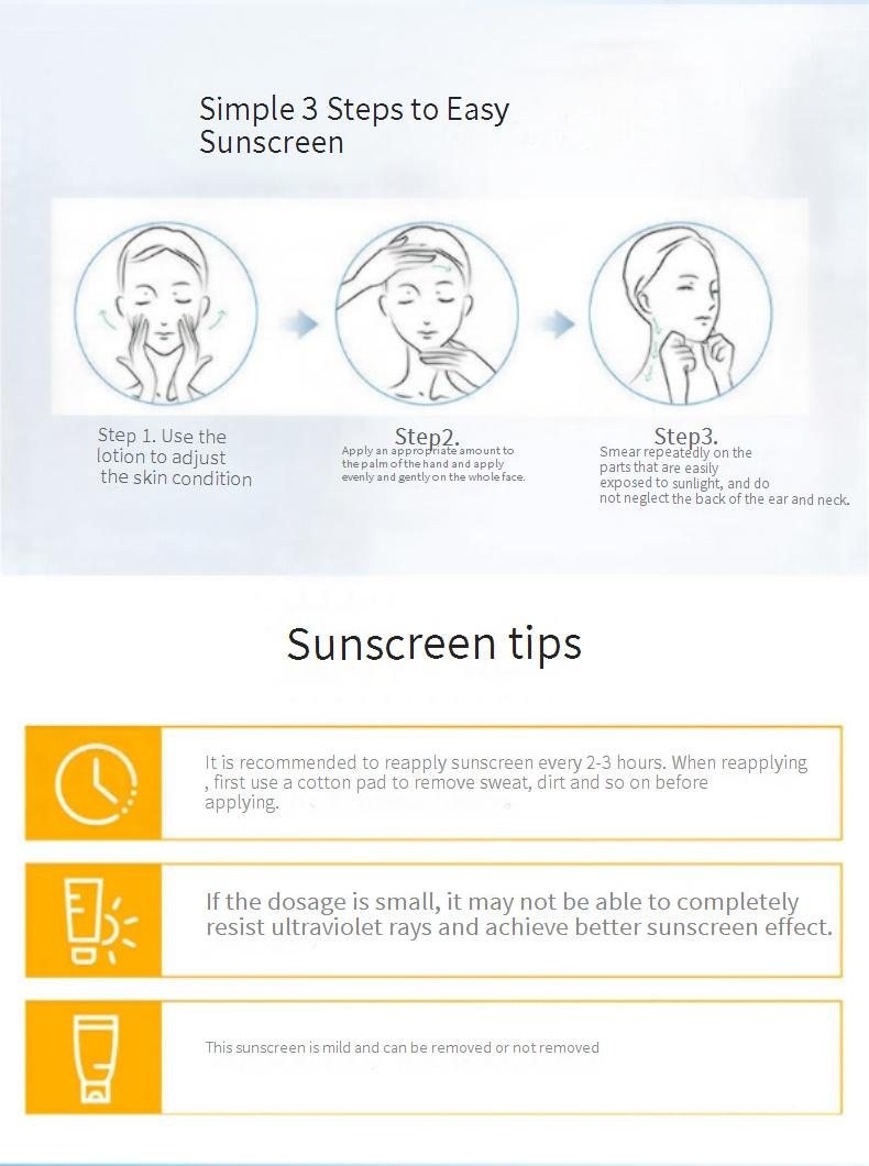 Sonnenschutz Lancerking Isolationsschutz Sonnenschutz SPF50++ Feuchtigkeitsspendender Sonnenschutz Sommer Militärtraining Studentin Weiblich_voghion.com