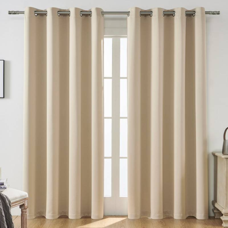 Tissu de rideau de couleur unie, épais, sans lumière, ombrage, isolation thermique, rideau de haute précision_voghion.com
