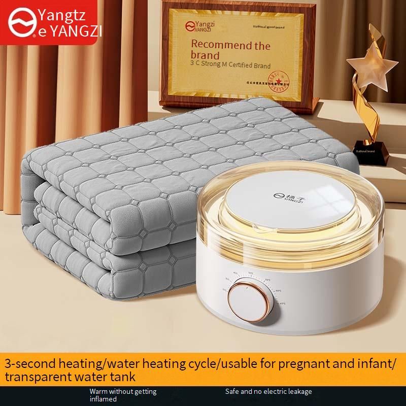 Coperta riscaldante idronica migliorata con telecomando e timer - Riscaldamento non a secco, 6 livelli regolabili, maglia ultra morbida_voghion.com