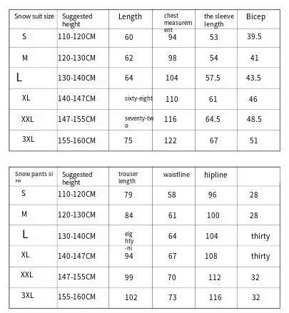 Kids Snowsuit Set Waterproof Winter Ski Jacket & Pants For Boys Girls - Warm Insulated Snowboard Skiing Outfit (Multiple Color Options)_voghion.com