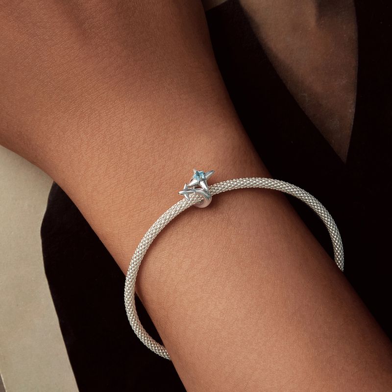 Uçak Yıldız Patlaması Charm Sterling Gümüş Charm,SCC2947_voghion.com