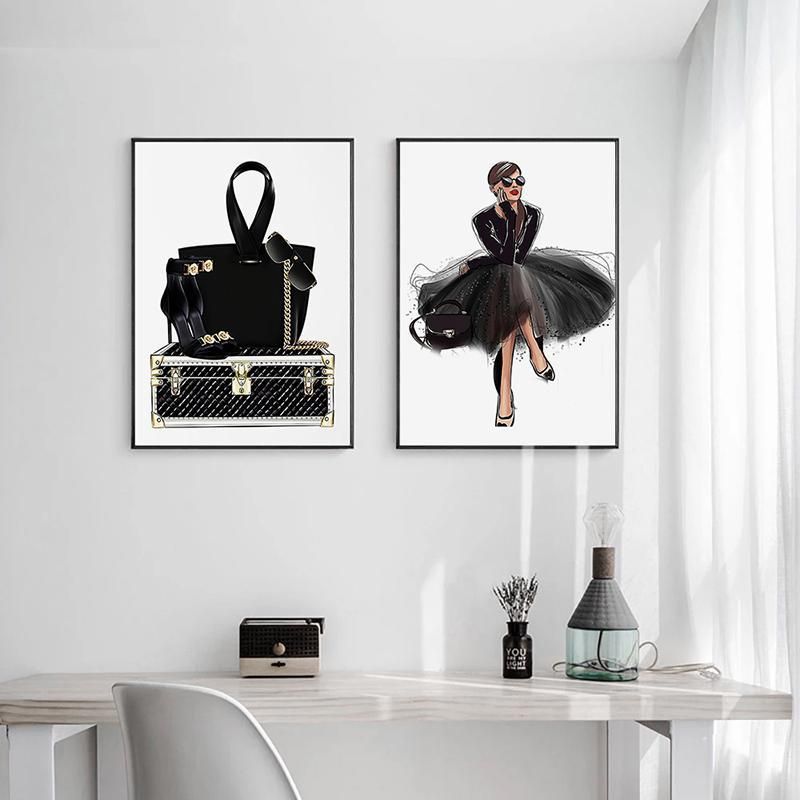 Canvas Core Fashion Perfume Bag Beauty Hanging Modern Home High-end Decorative Painting_voghion.com